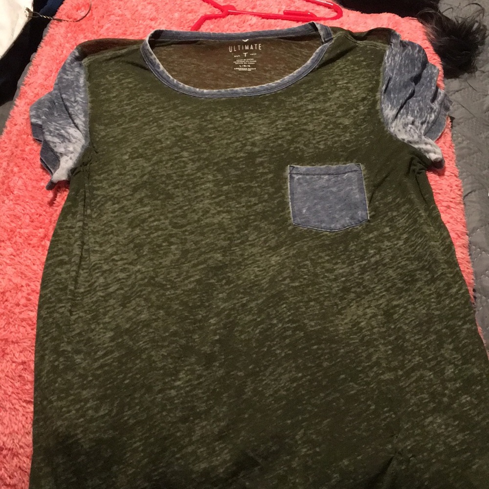green t shirt